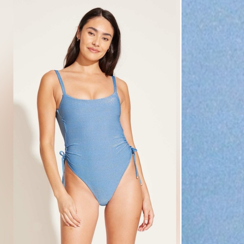 NWT Vitamin A Gemma Cinched Side
Tie One-Piece Swimsuit